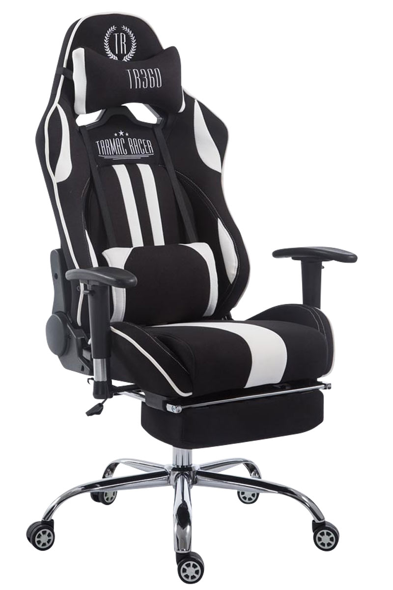 Fauteuil de Bureau Gaming Limit Tissu avec Coussins Amovibles Accoudoirs Ajustables