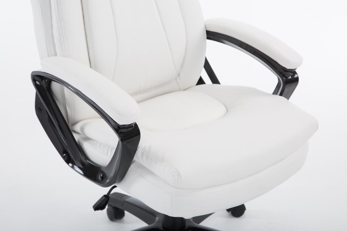 Fauteuil de bureau XL Platon en similicuir avec Hauteur réglable et pivotant