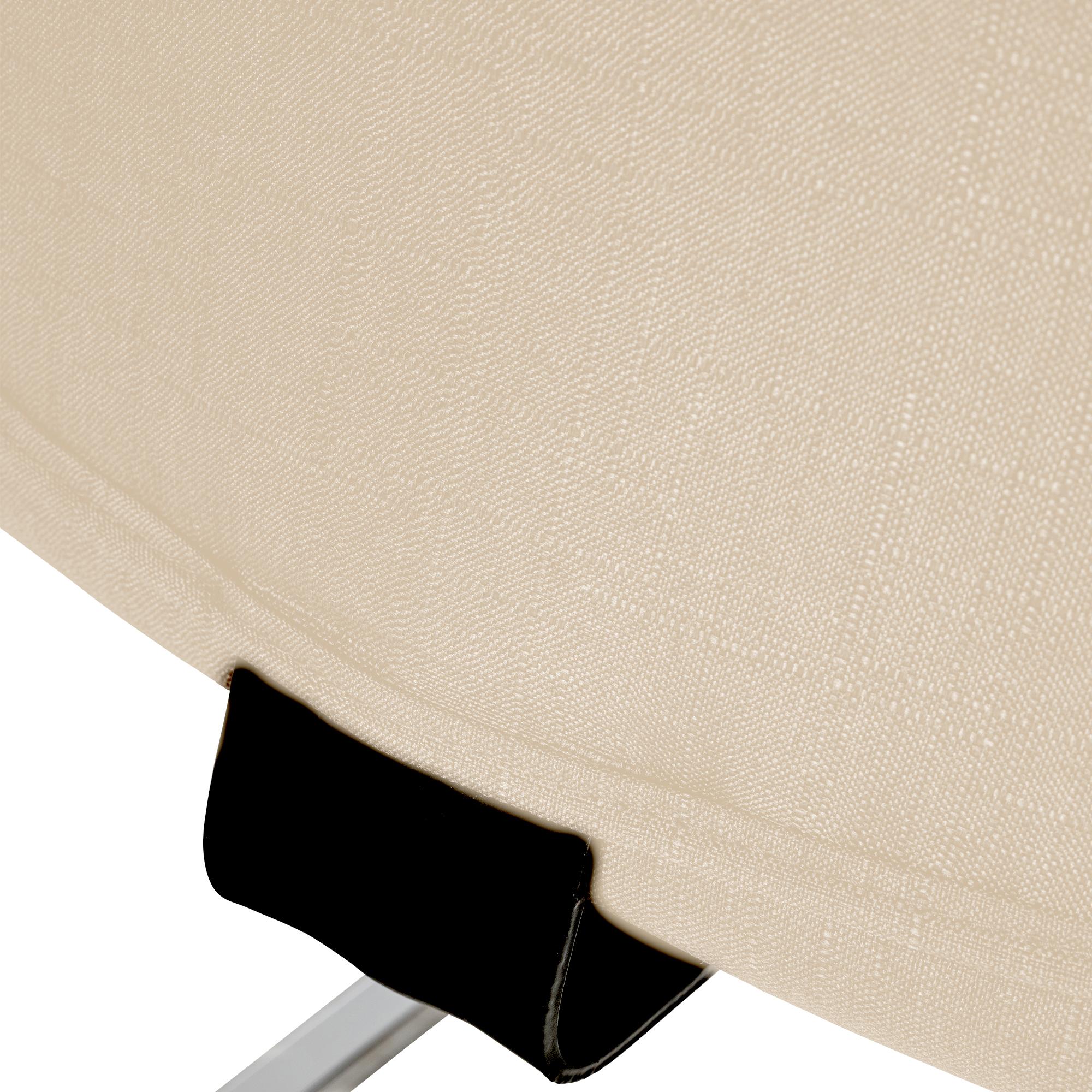 Chaise visiteur Hobart Crème Tissu