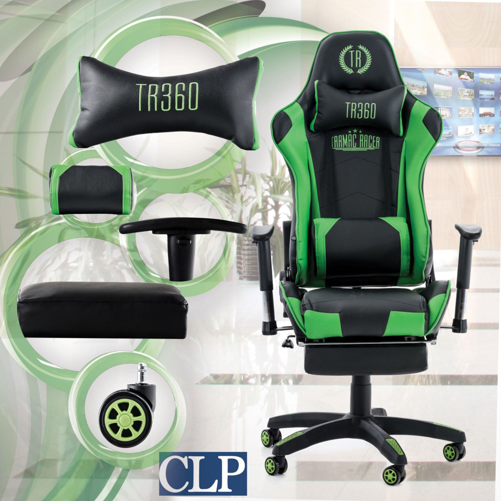 Fauteuil de bureau Turbo XL en similicuir