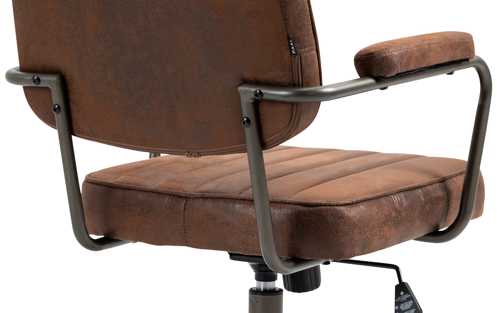 Fauteuil de bureau Retro Natrona en Similicuir ajustable et pivotant