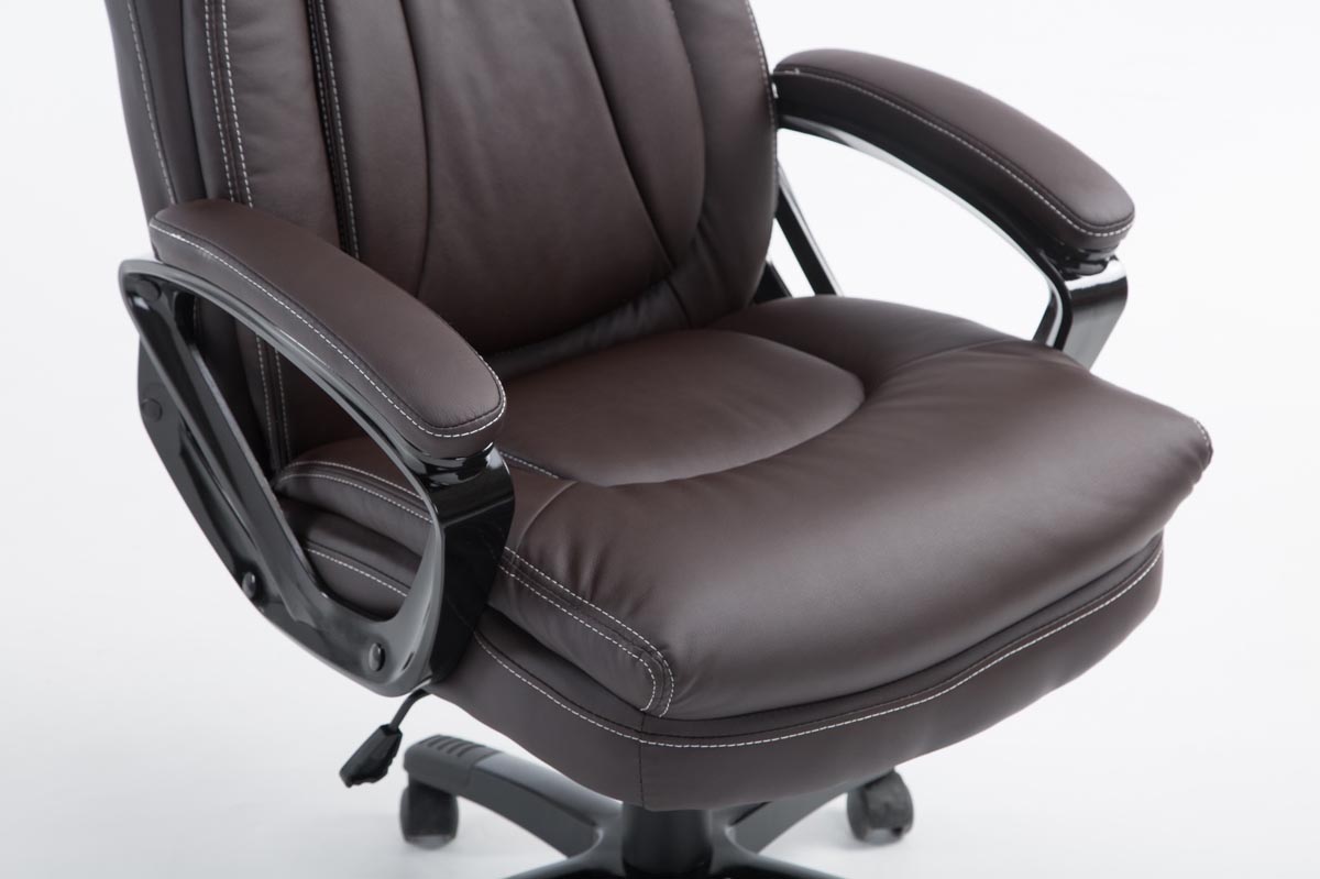 Fauteuil de bureau XL Platon en similicuir avec Hauteur réglable et pivotant