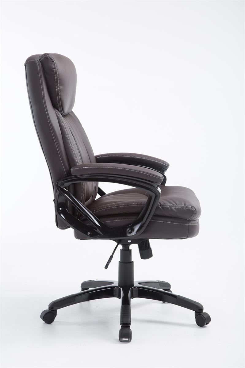 Fauteuil de bureau XL Platon en similicuir avec Hauteur réglable et pivotant