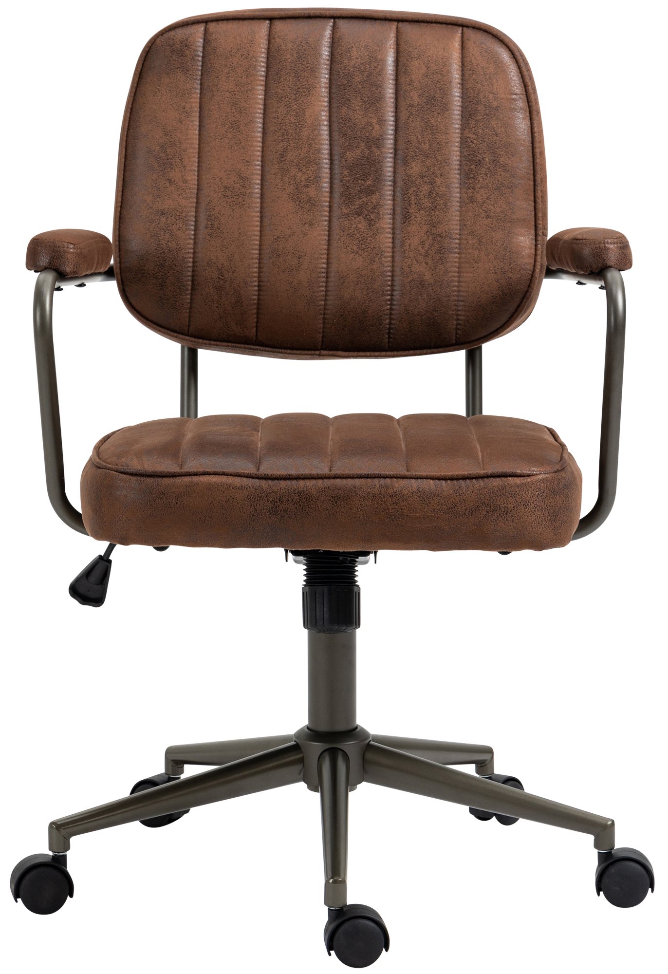 Fauteuil de bureau Retro Natrona en Similicuir ajustable et pivotant