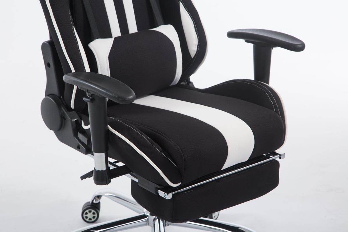 Fauteuil de Bureau Gaming Limit Tissu avec Coussins Amovibles Accoudoirs Ajustables