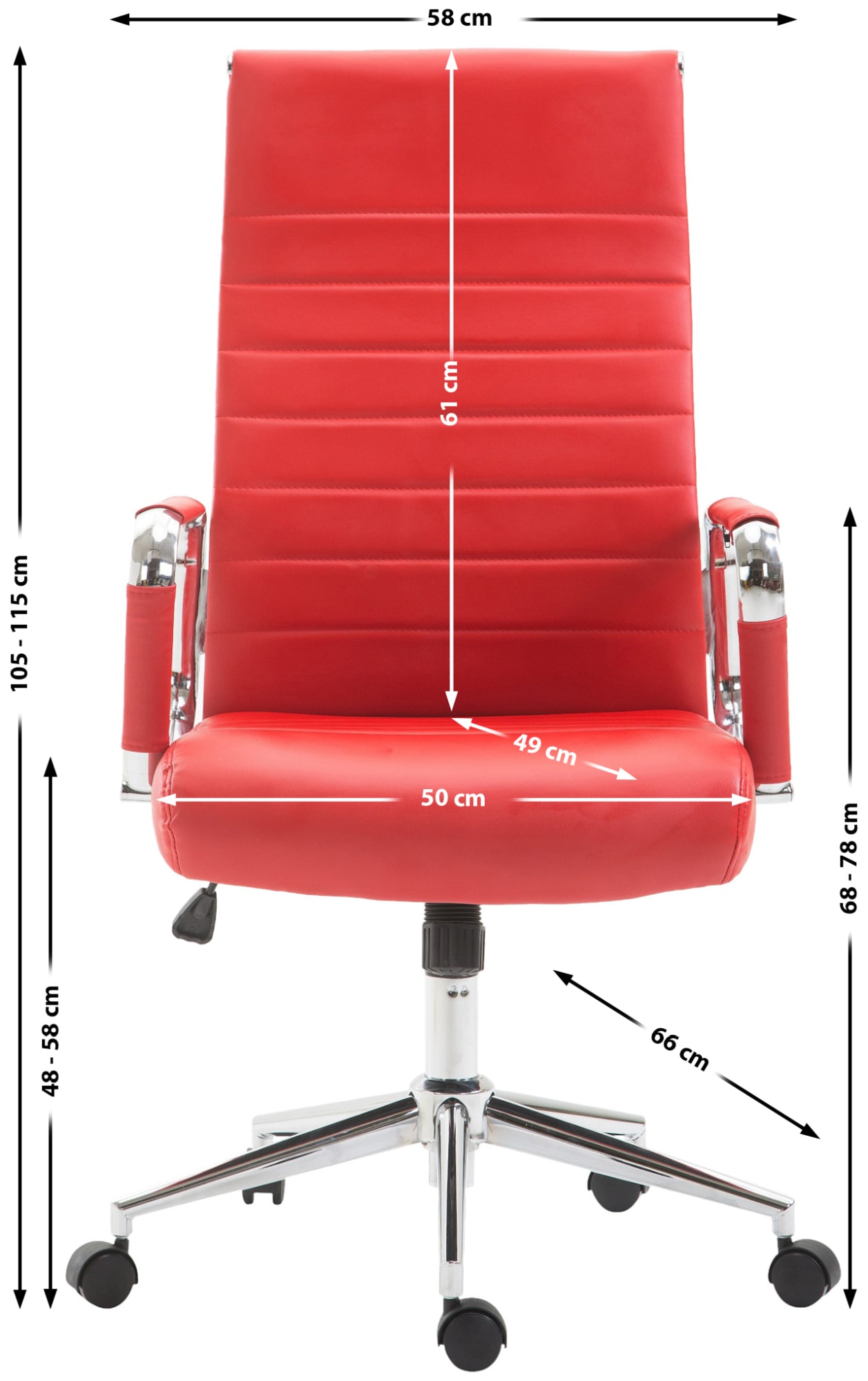 Fauteuil de bureau Kolumbus similicuir