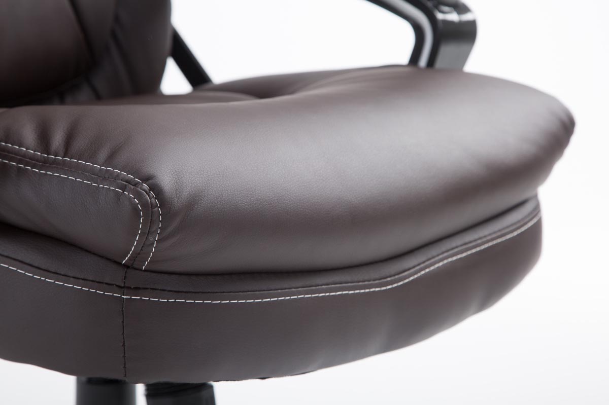 Fauteuil de bureau XL Platon en similicuir avec Hauteur réglable et pivotant