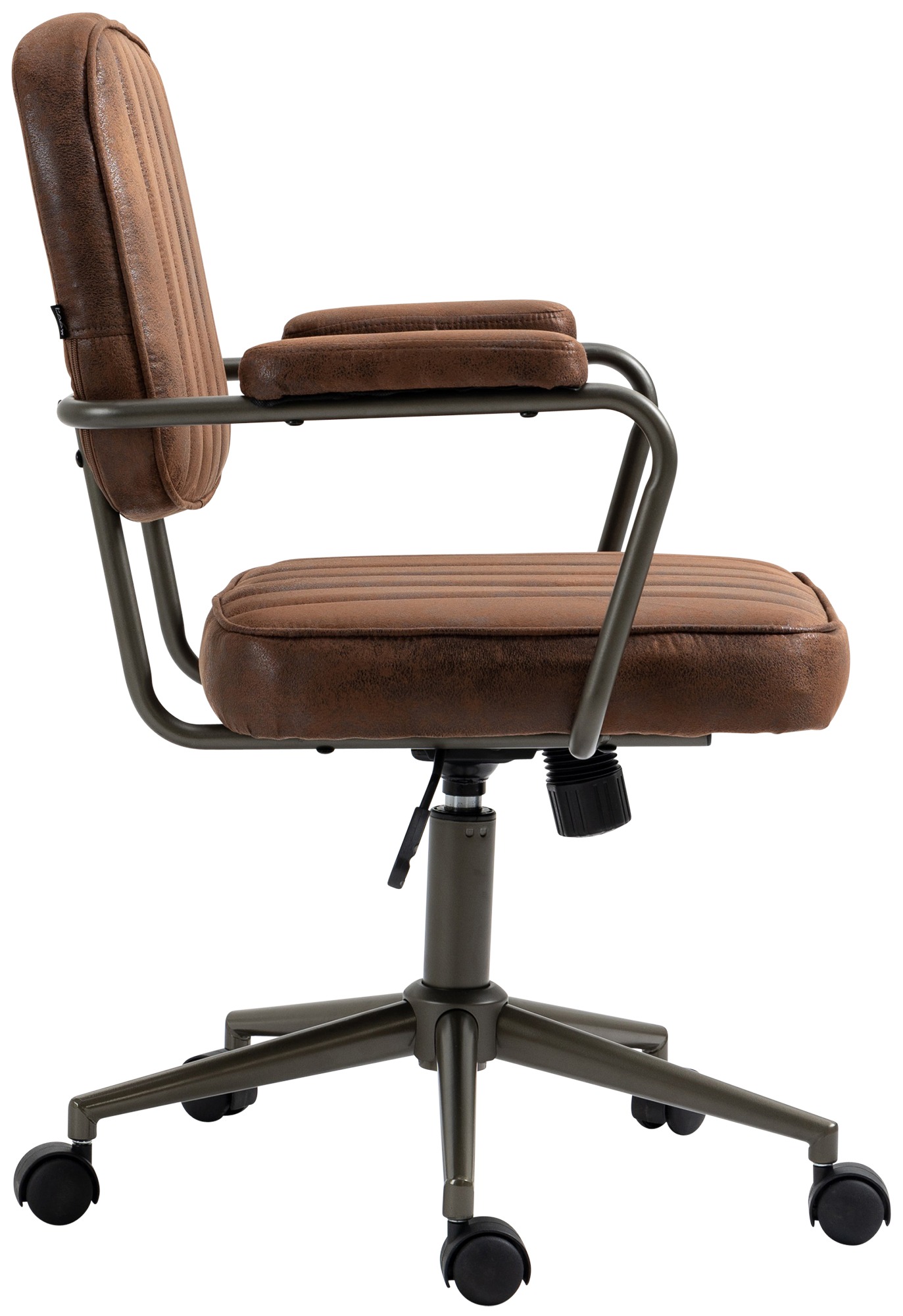 Fauteuil de bureau Retro Natrona en Similicuir ajustable et pivotant