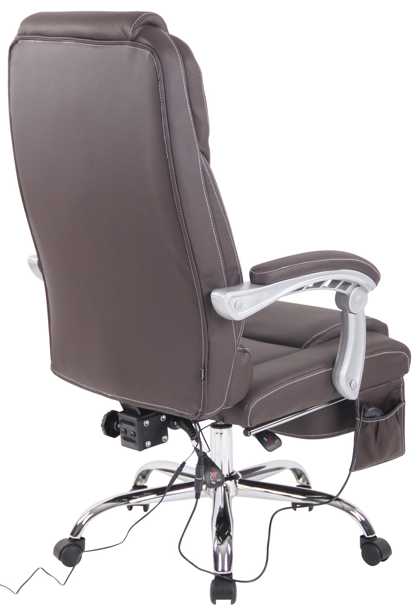 Fauteuil de bureau Pacific en véritable Cuir avec Fonction massage