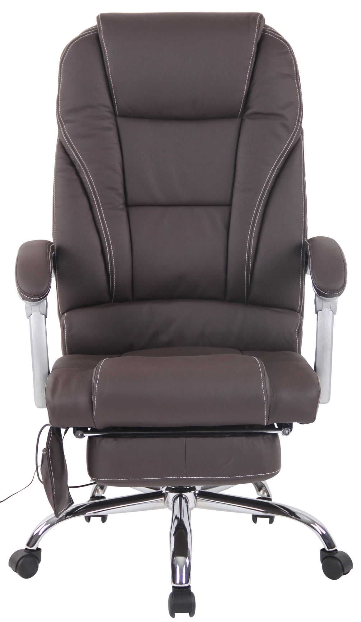 Fauteuil de bureau Pacific en véritable Cuir avec Fonction massage