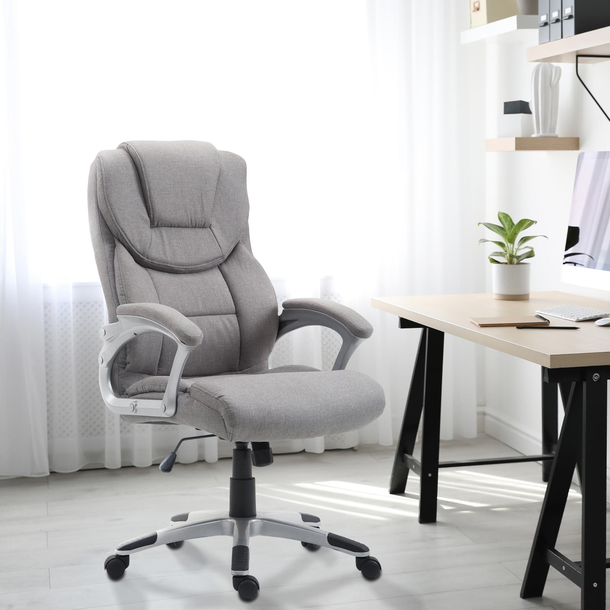 Fauteuil de bureau XL Texas tissu Gris