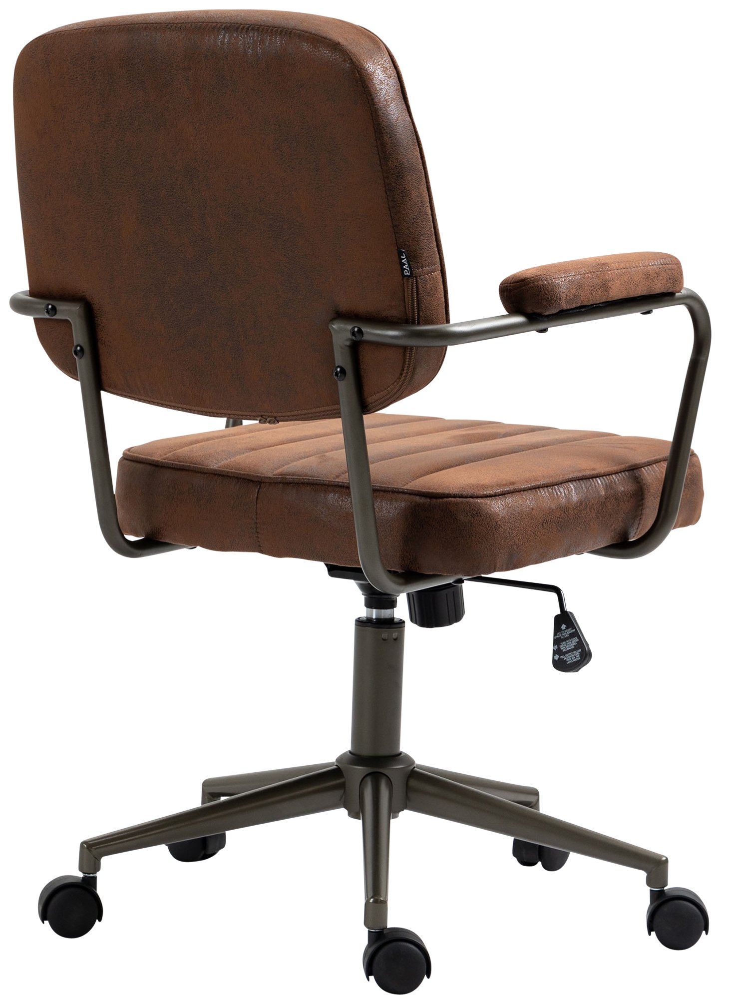 Fauteuil de bureau Retro Natrona en Similicuir ajustable et pivotant