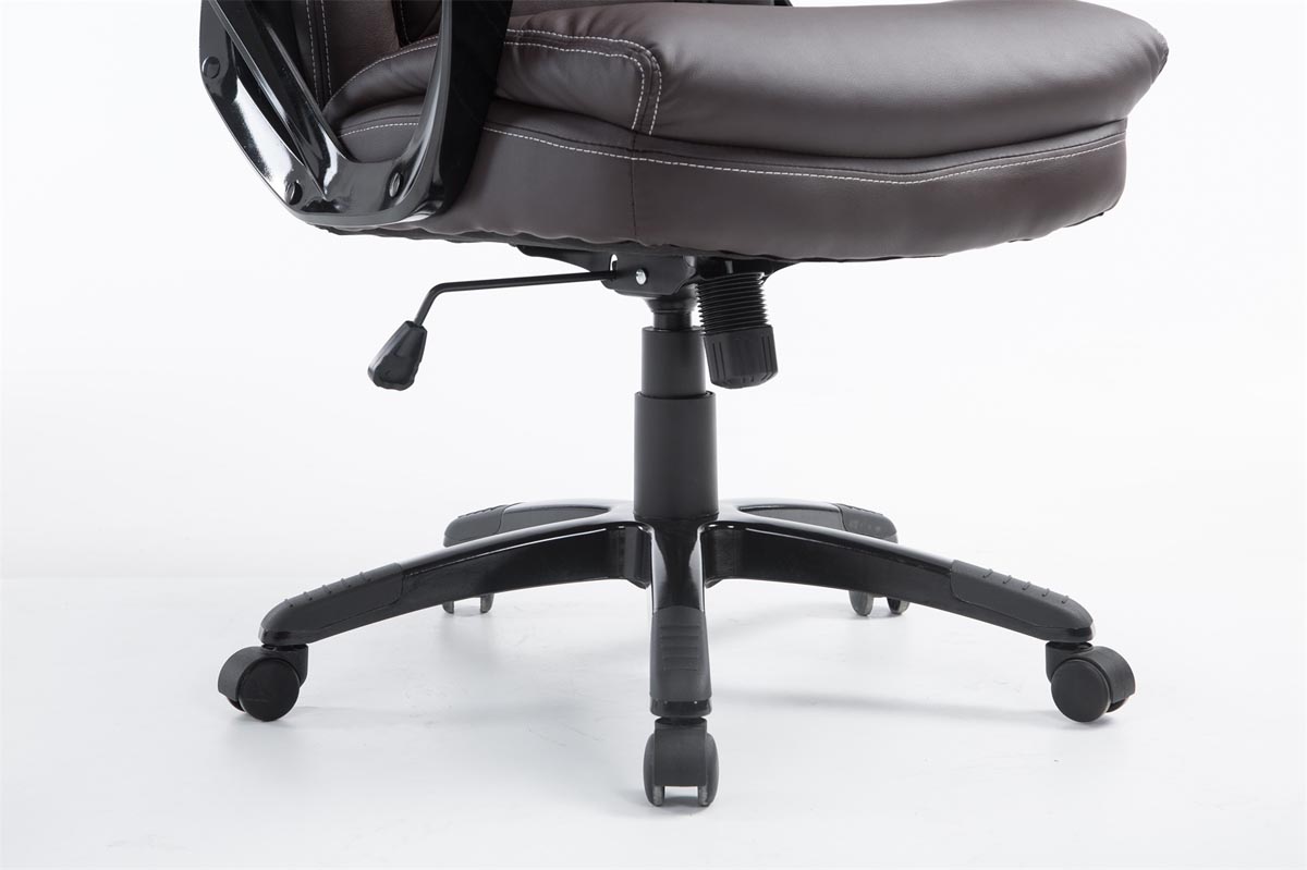 Fauteuil de bureau XL Platon en similicuir avec Hauteur réglable et pivotant