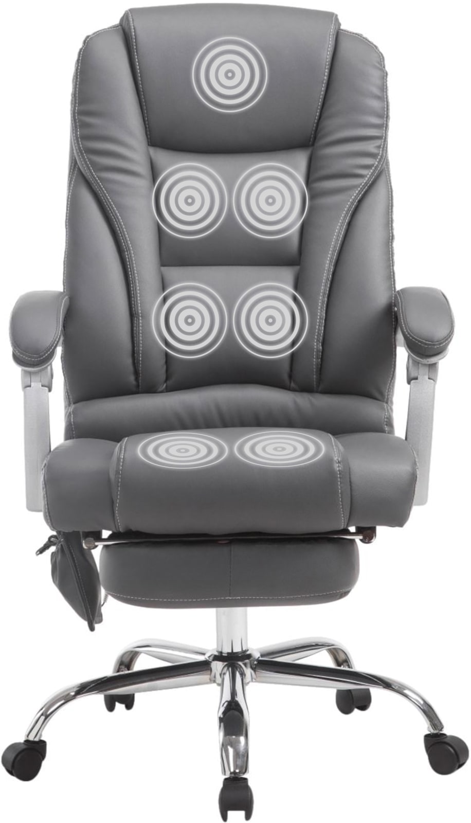 Fauteuil de bureau Pacific en similicuir avec une fonction massage