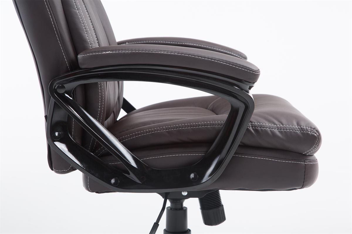 Fauteuil de bureau XL Platon en similicuir avec Hauteur réglable et pivotant