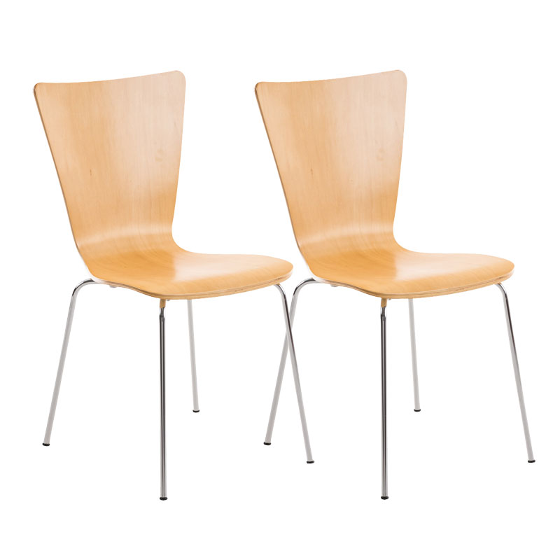 Lot de 2 chaises visiteur Aaron